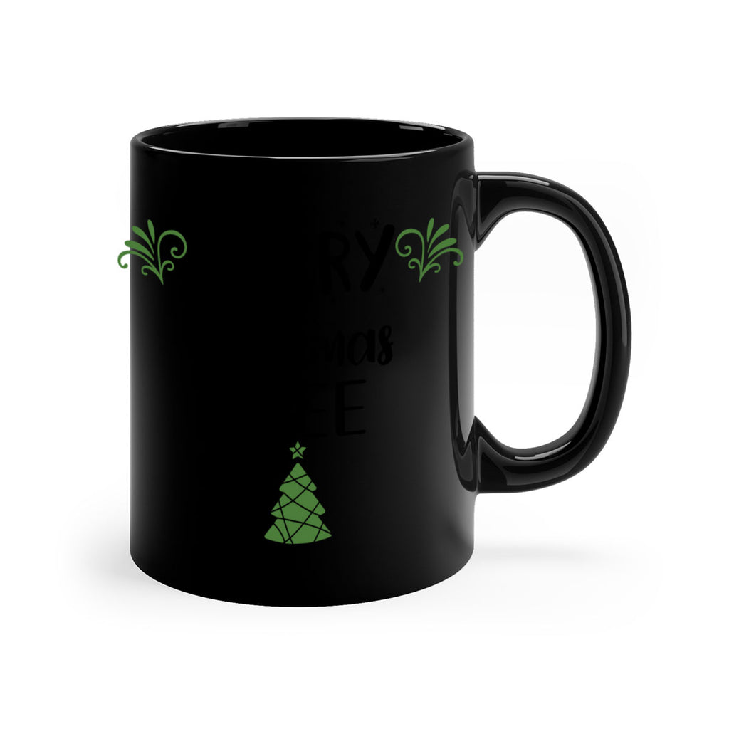 merry christmas tree style 504#- christmas-Mug / Coffee Cup