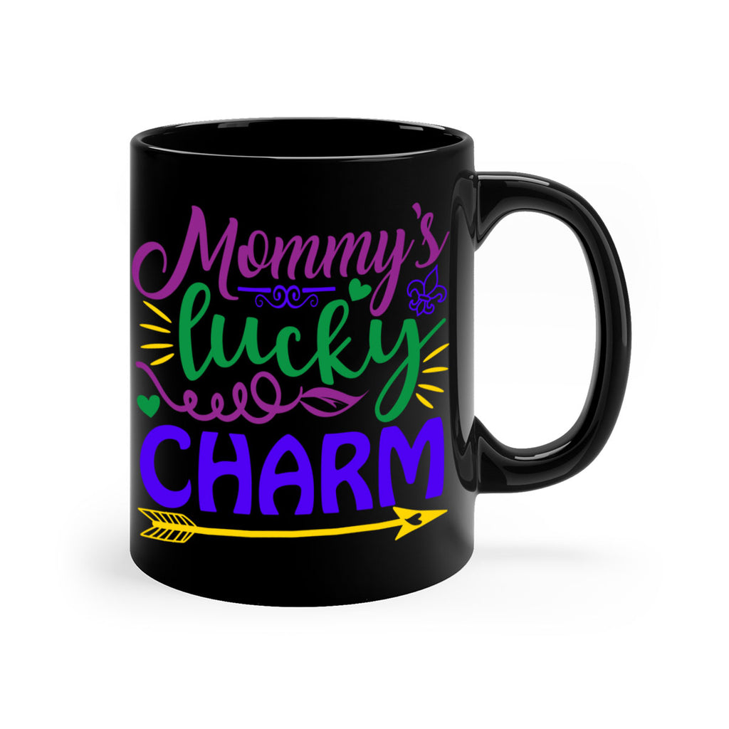 mommys lucky charm 6#- mardi gras-Mug / Coffee Cup