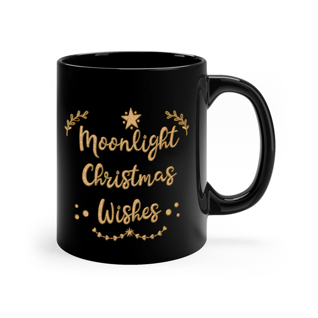 moonlight christmas wishes gold 457#- christmas-Mug / Coffee Cup