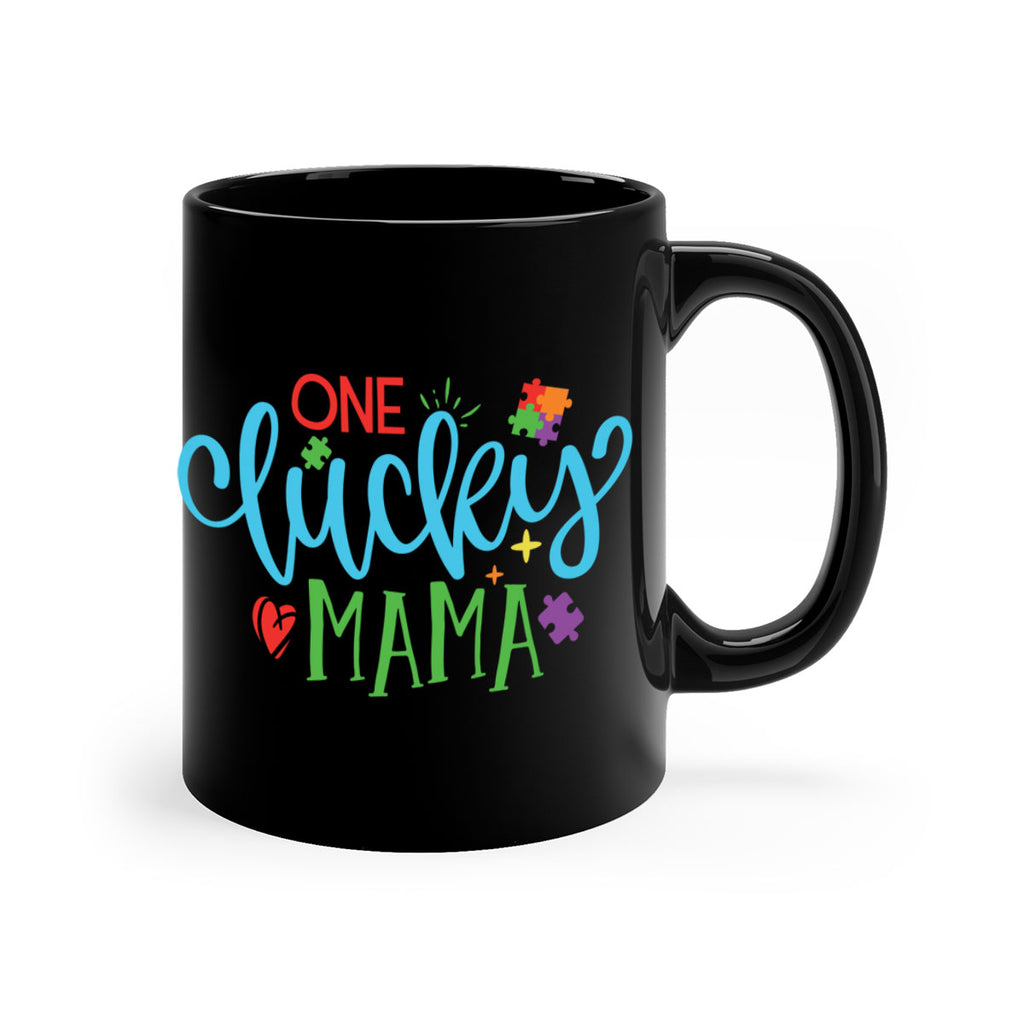 one lucky mama Style 33#- autism-Mug / Coffee Cup