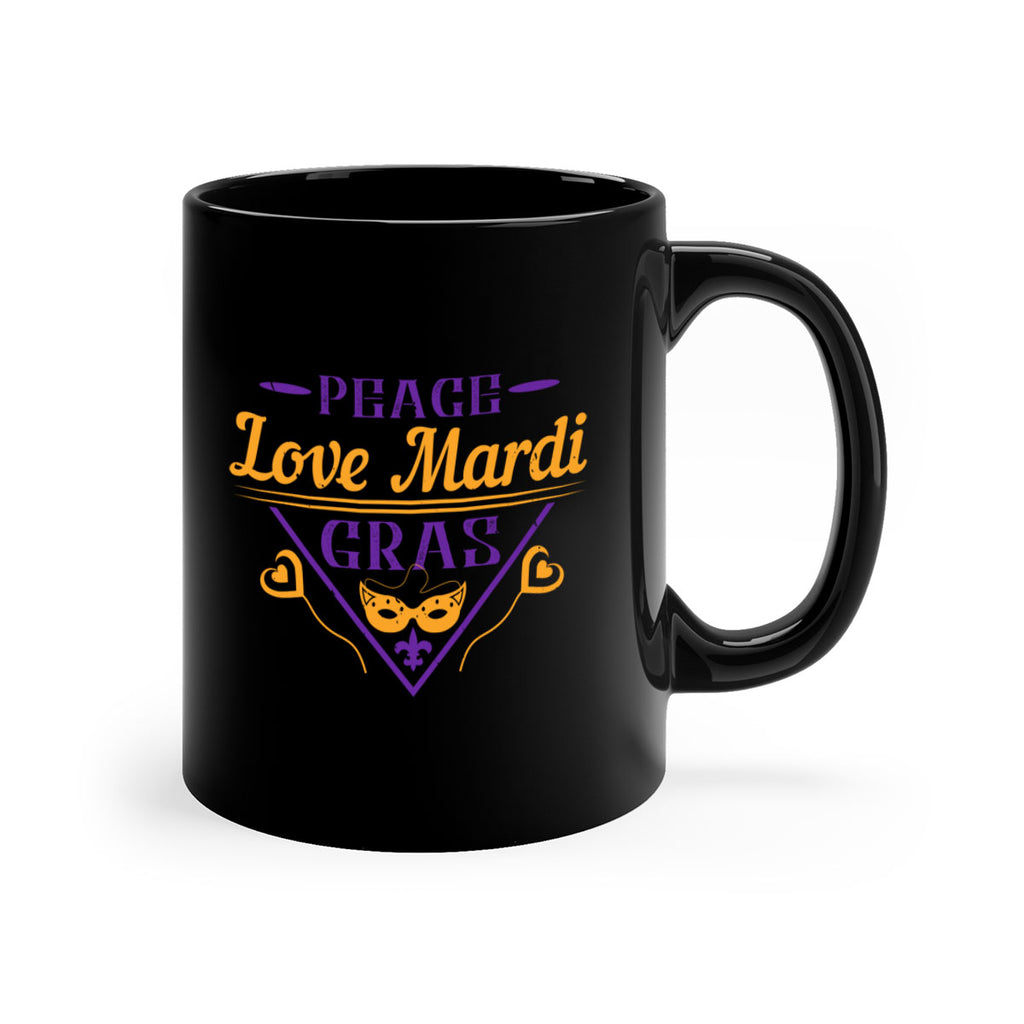 peace love mardi gras 39#- mardi gras-Mug / Coffee Cup