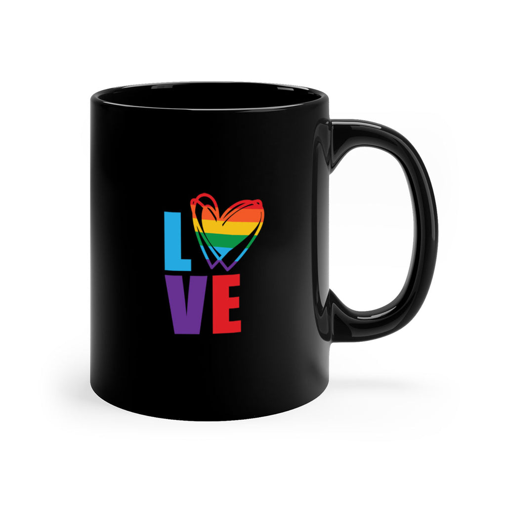 pride love heart 64#- lgbt-Mug / Coffee Cup