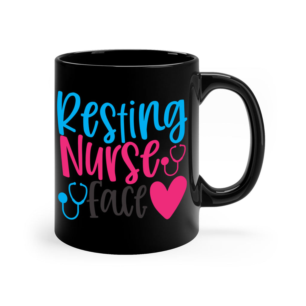 resting nurse face Style 355#- nurse-Mug / Coffee Cup