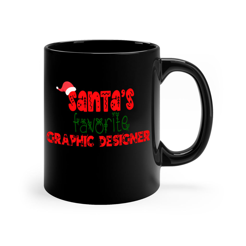 santas favorite graphic designer style 855#- christmas-Mug / Coffee Cup