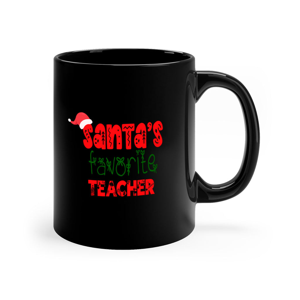 santas favorite teacher style 1118#- christmas-Mug / Coffee Cup