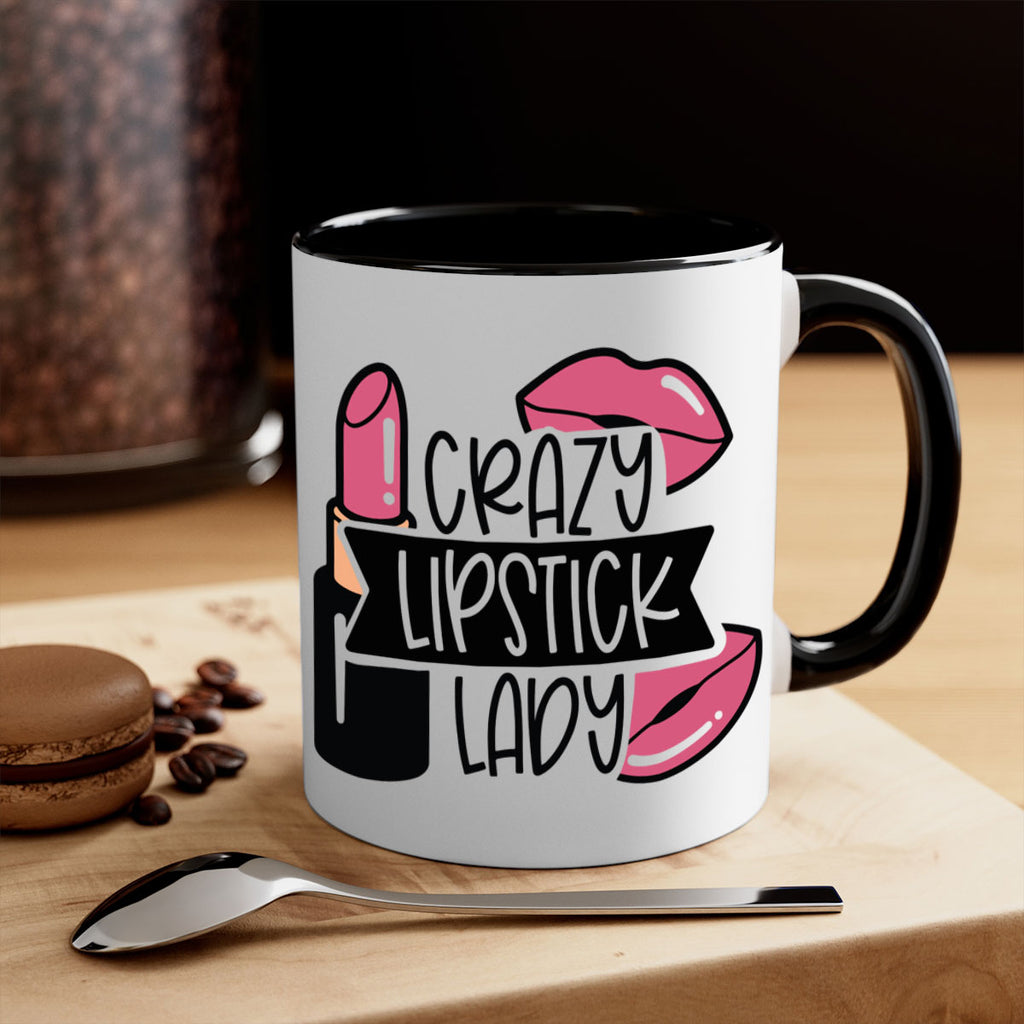 Crazy Lipstick Lady Style 108#- makeup-Mug / Coffee Cup