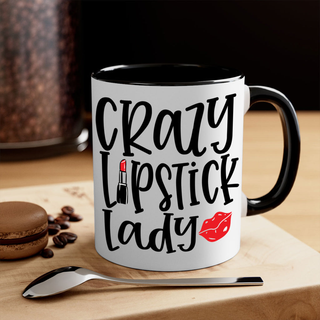 Crazy Lipstick Lady Style 240#- makeup-Mug / Coffee Cup