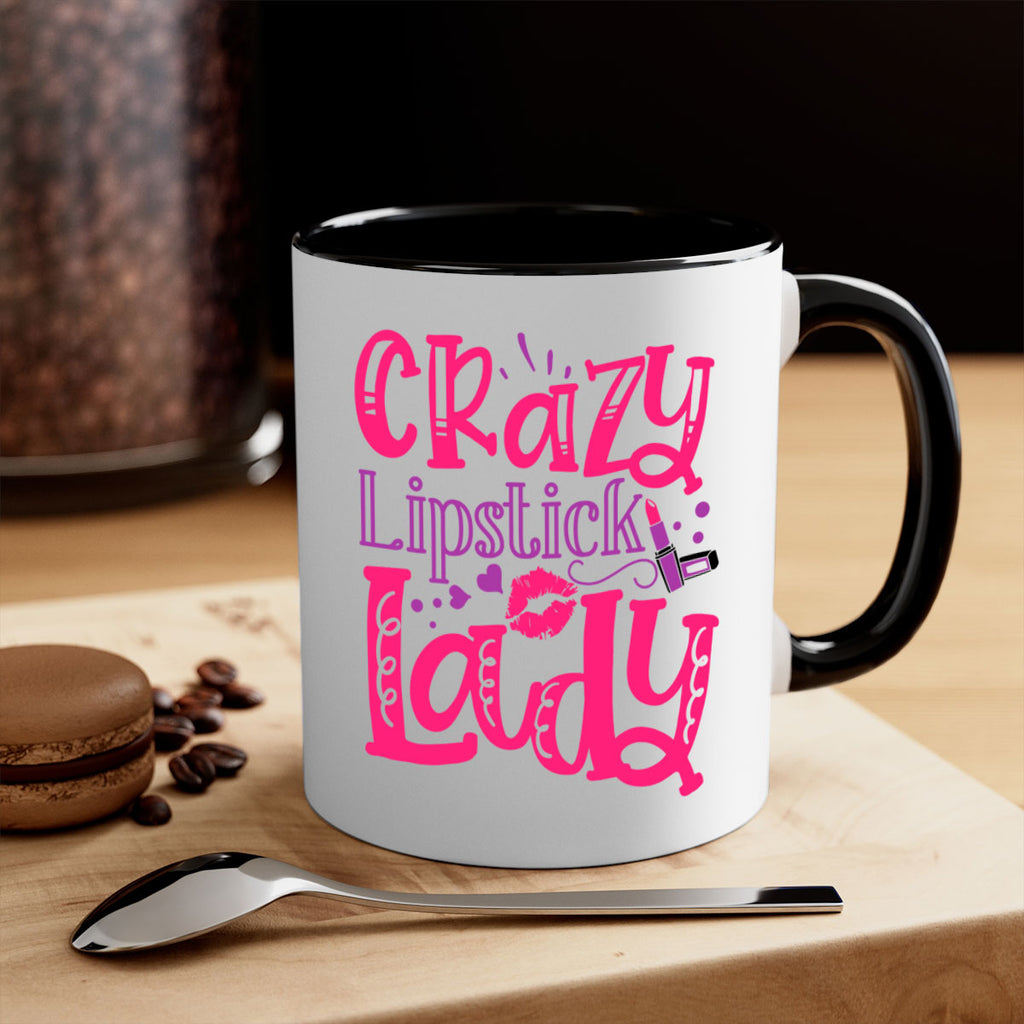 Crazy Lipstick Lady Style 241#- makeup-Mug / Coffee Cup