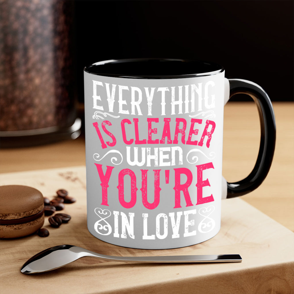 Everything is clearer when youre in love Style 48#- Dog-Mug / Coffee Cup
