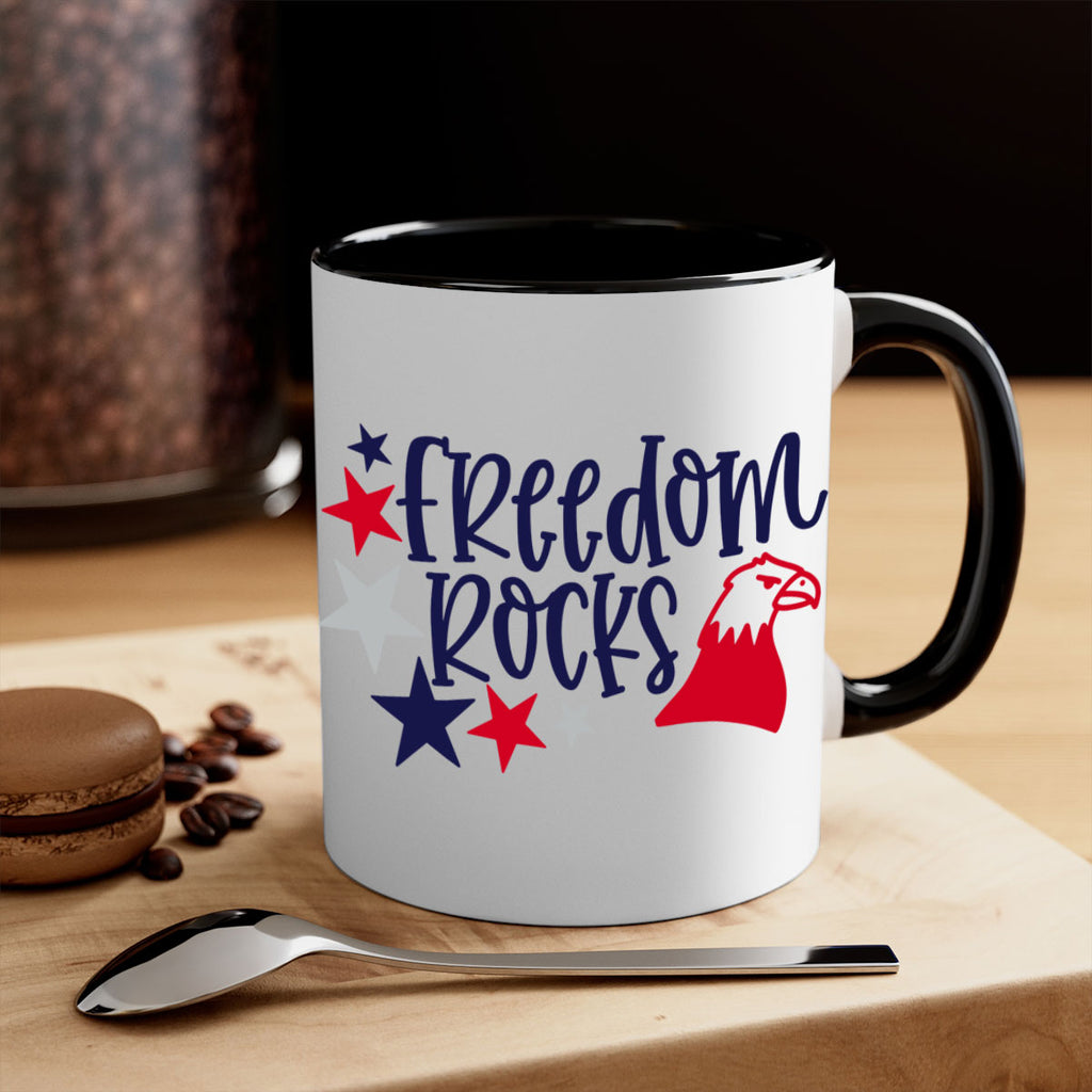 Freedom Rocks Style 148#- 4th Of July-Mug / Coffee Cup