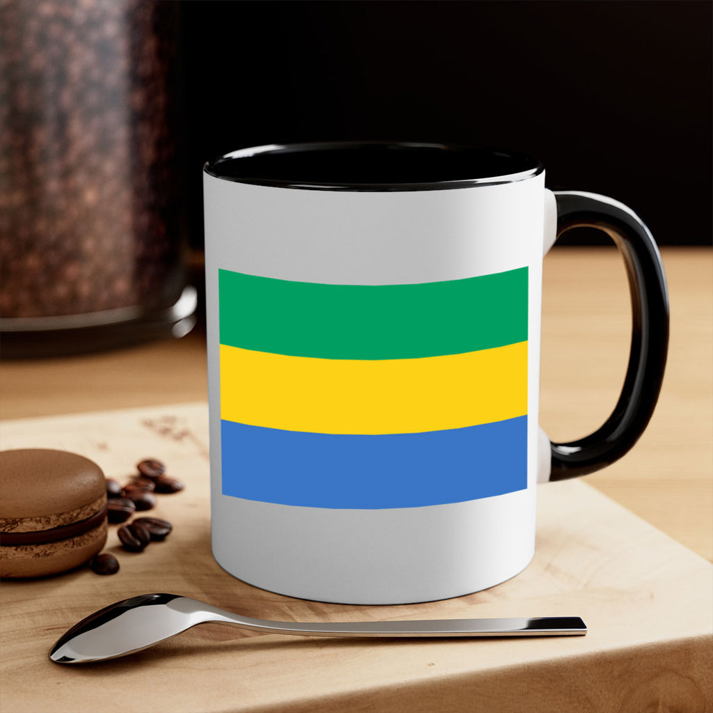 Gabon 136#- world flag-Mug / Coffee Cup