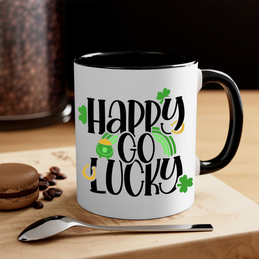 Happy Go Lucky Style 96#- St Patricks Day-Mug / Coffee Cup