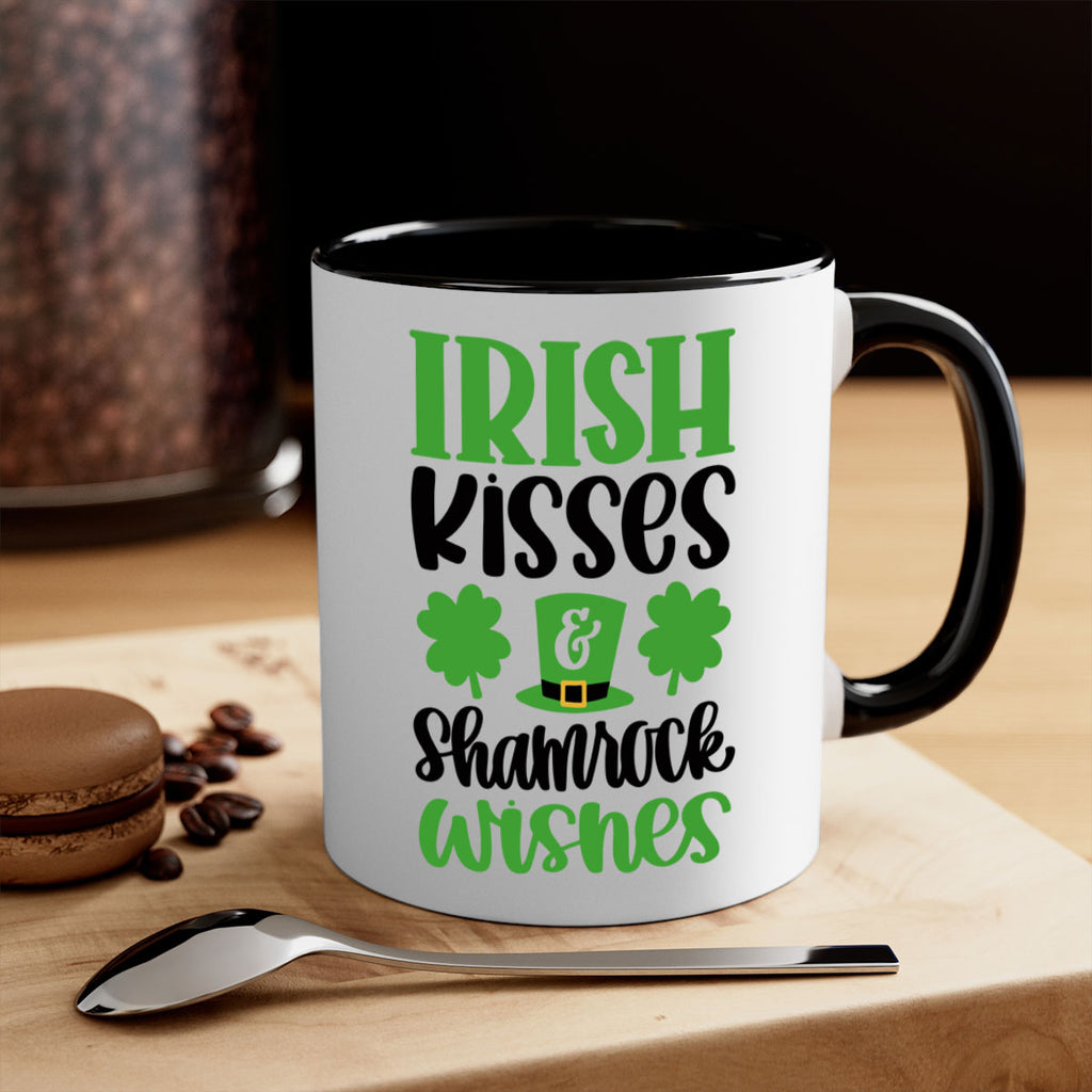 Irish Kisses Shamrock Wishes Style 81#- St Patricks Day-Mug / Coffee Cup