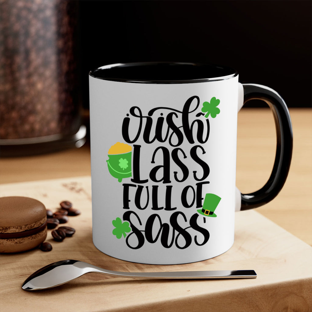 Irish Lass Full Of Sass Style 79#- St Patricks Day-Mug / Coffee Cup