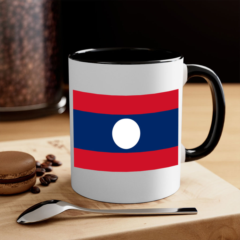 Laos 105#- world flag-Mug / Coffee Cup