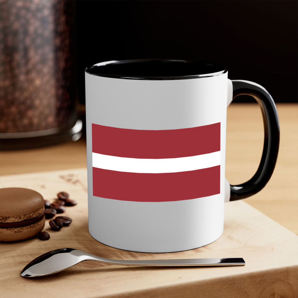 Latvia 104#- world flag-Mug / Coffee Cup