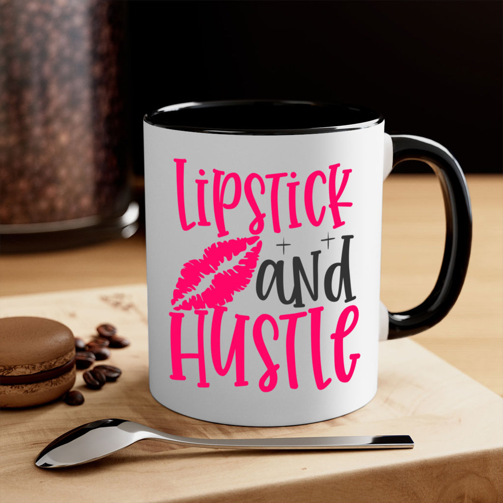 Lipstick and Hustle design Style 230#- makeup-Mug / Coffee Cup