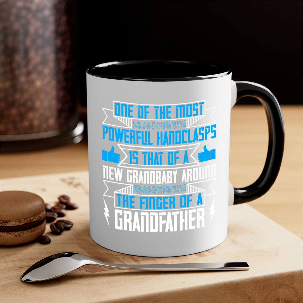 One of the most powerful handclasps is that of a new grandbaby 71#- grandpa-Mug / Coffee Cup