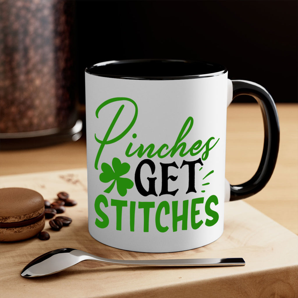 Pinches Get Stitches Style 147#- St Patricks Day-Mug / Coffee Cup