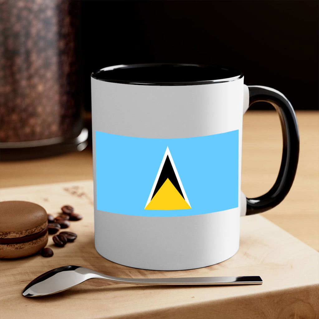 Saint Lucia 51#- world flag-Mug / Coffee Cup