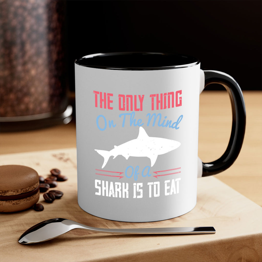 The only thing on the mind of a shark is to eat Style 18#- Shark-Fish-Mug / Coffee Cup
