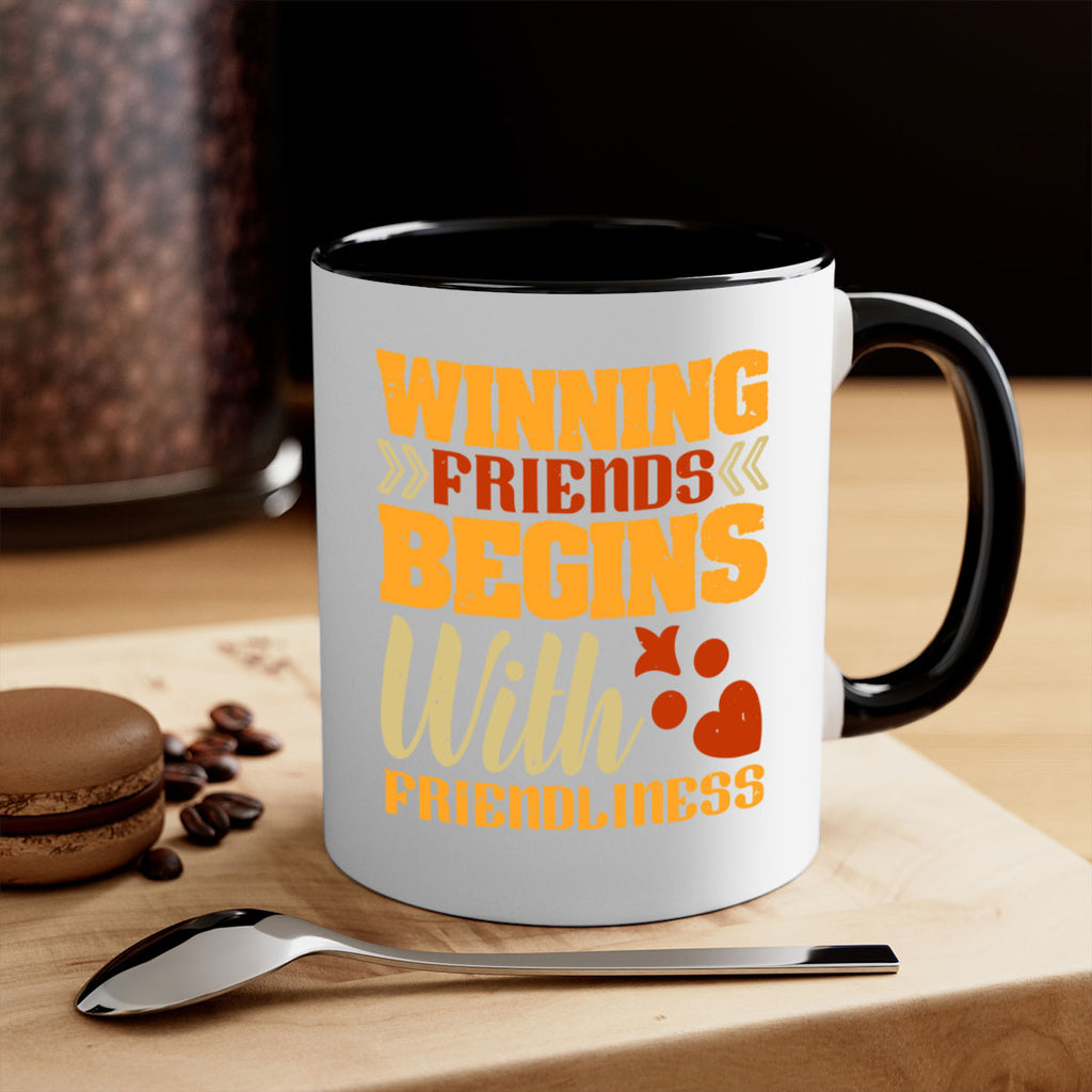 Winning friends begins with friendliness Style 25#- best friend-Mug / Coffee Cup