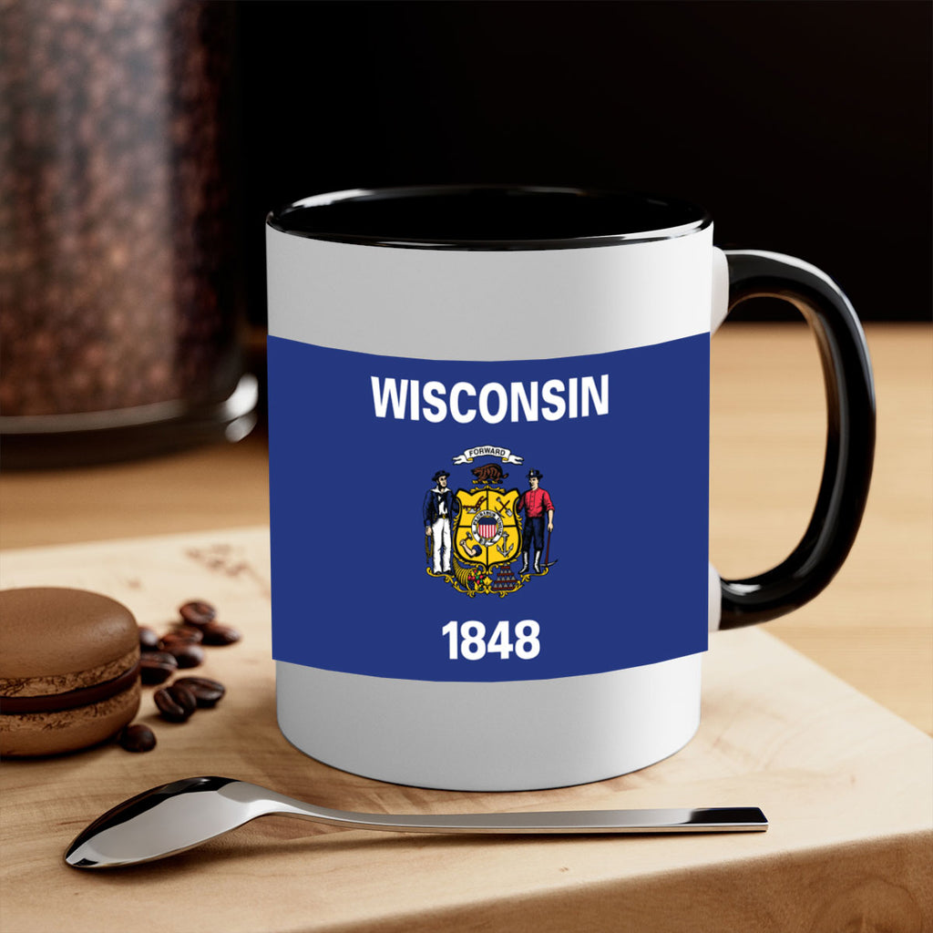 Wisconsin 2#- Us Flags-Mug / Coffee Cup