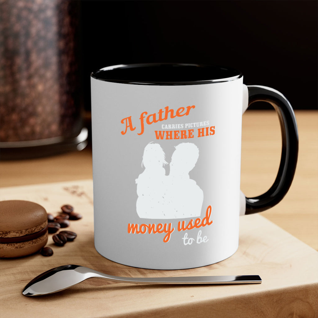 a father carries pictures 273#- fathers day-Mug / Coffee Cup