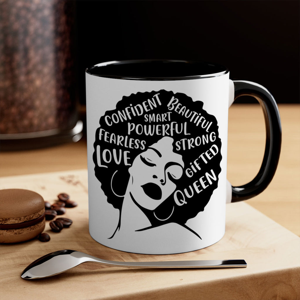 afro lady with words 24#- Black women - Girls-Mug / Coffee Cup