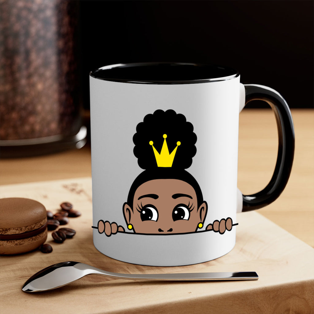 afro puff crown girl 1#- Black women - Girls-Mug / Coffee Cup