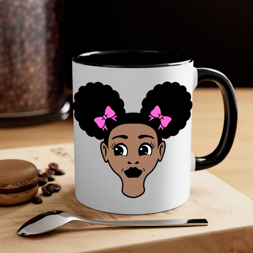 afro puffs girl 76#- Black women - Girls-Mug / Coffee Cup