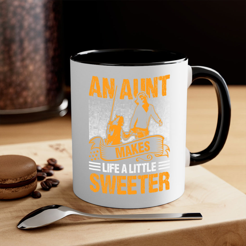 an aunt makes life a little sweeter 5#- mothers day-Mug / Coffee Cup