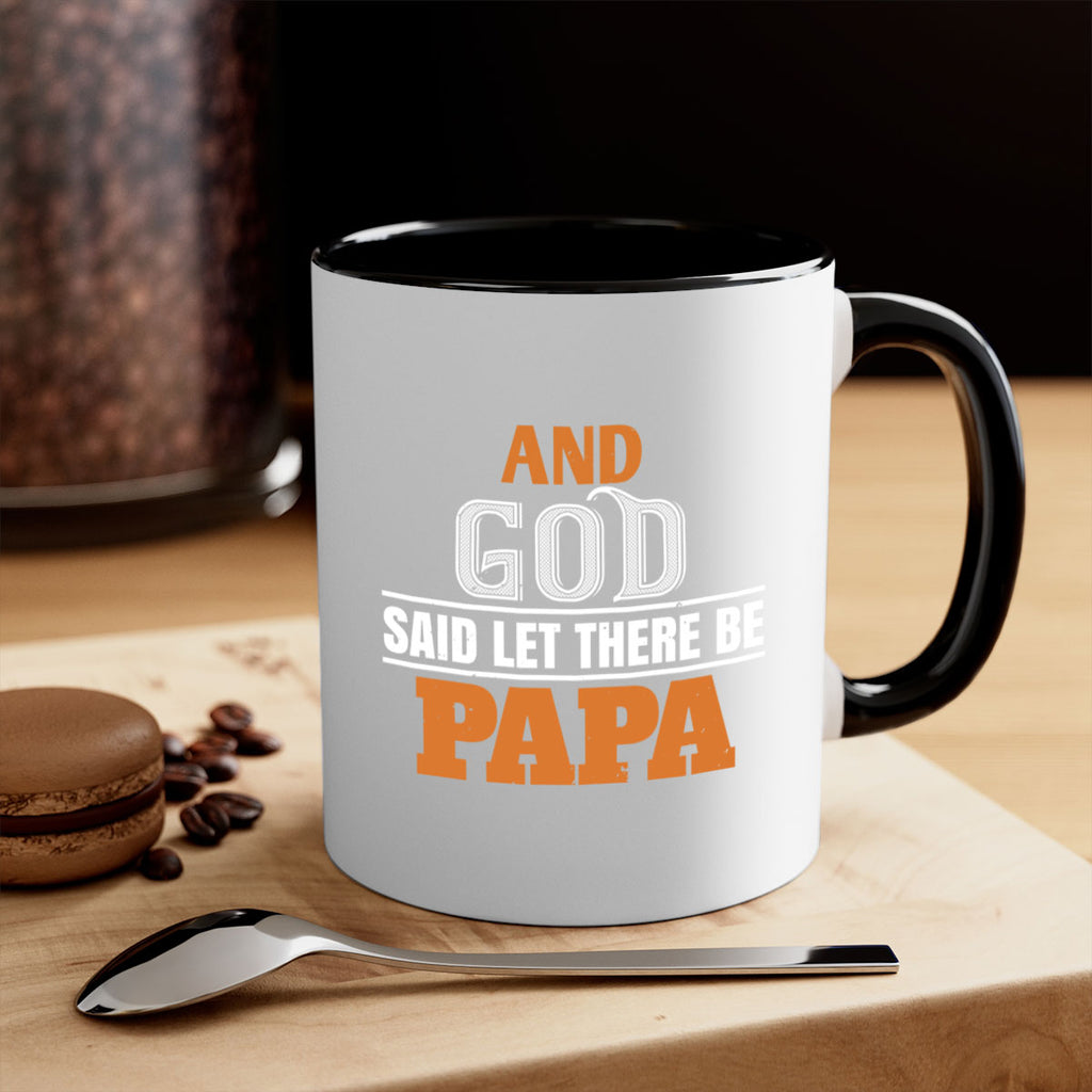 and god saidlet there be papa 51#- grandpa-Mug / Coffee Cup