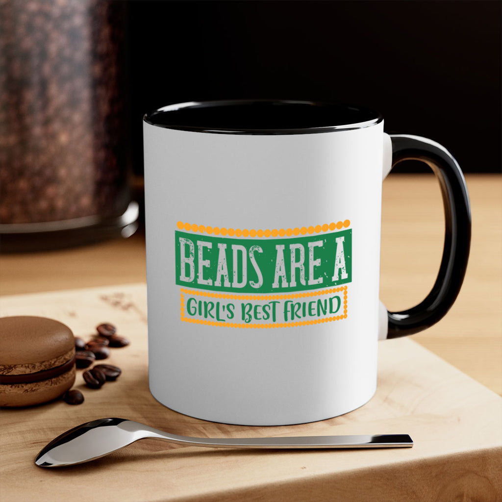 beads are a girls best friend 29#- mardi gras-Mug / Coffee Cup