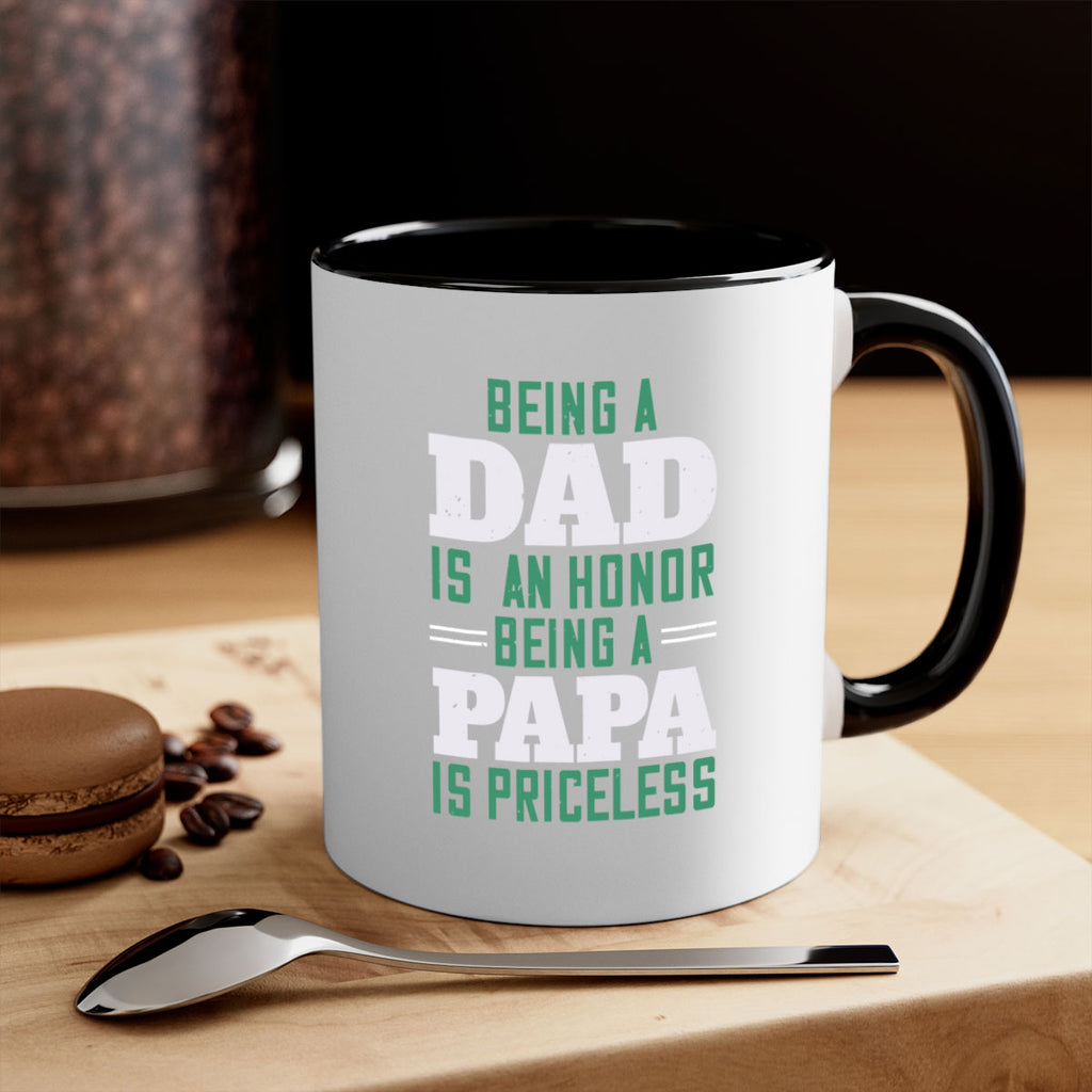 being a dadis an honor being a papa 50#- grandpa-Mug / Coffee Cup
