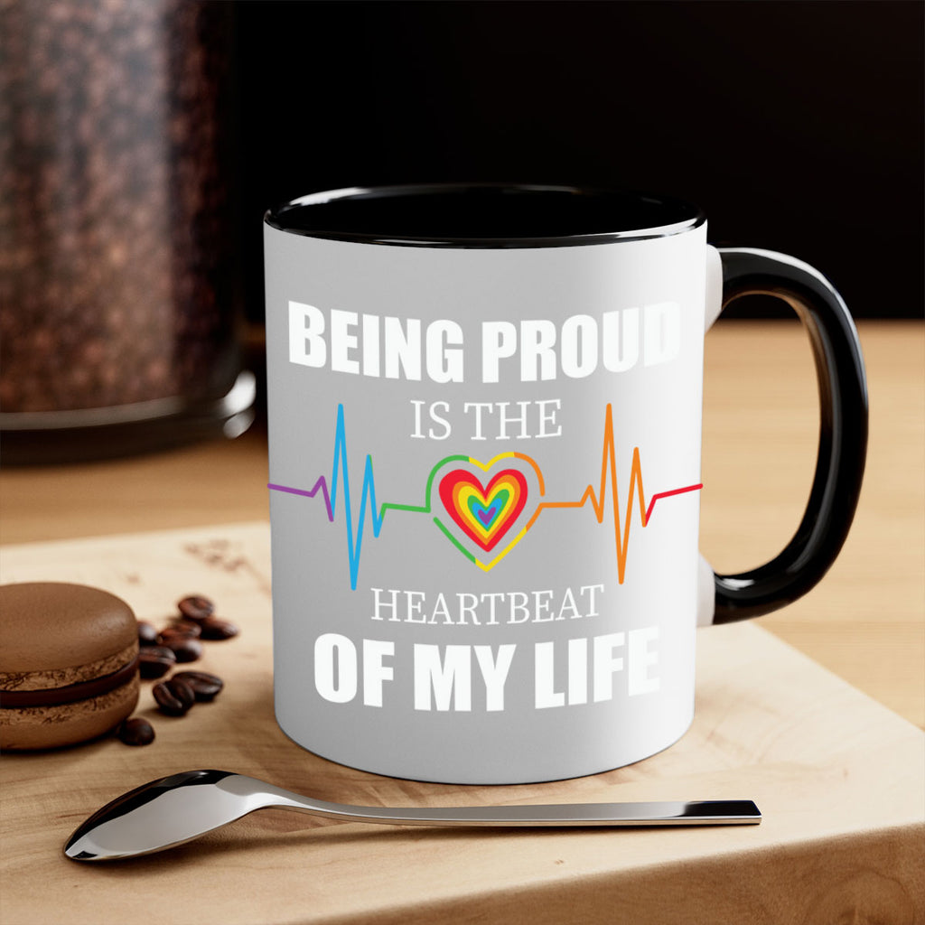 being proud is the heartbeat lgbt 158#- lgbt-Mug / Coffee Cup