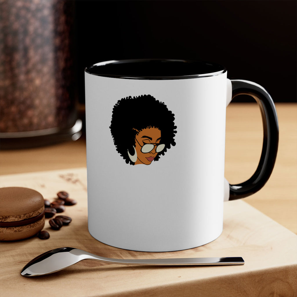 black afro 46#- Black women - Girls-Mug / Coffee Cup