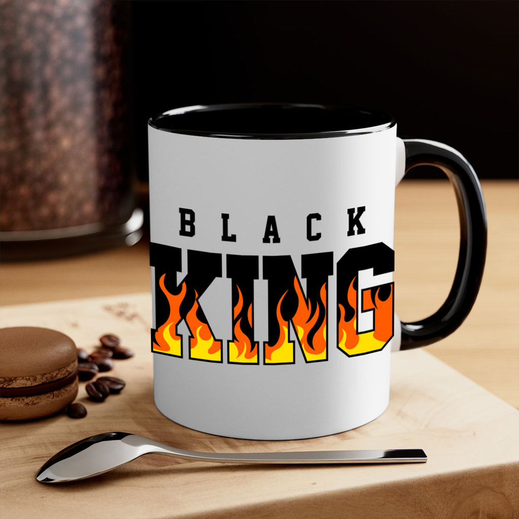 black king flames 232#- black words - phrases-Mug / Coffee Cup