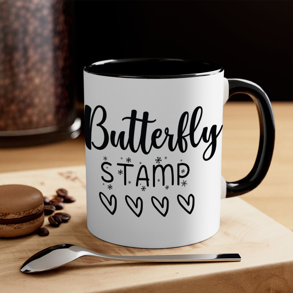 butterfly stamp style 84#- christmas-Mug / Coffee Cup