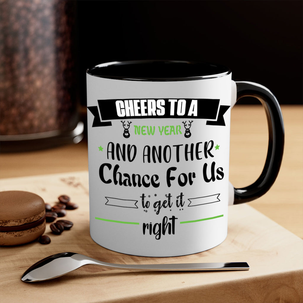 cheers to a new year and another chance for us to get it right style 88#- christmas-Mug / Coffee Cup