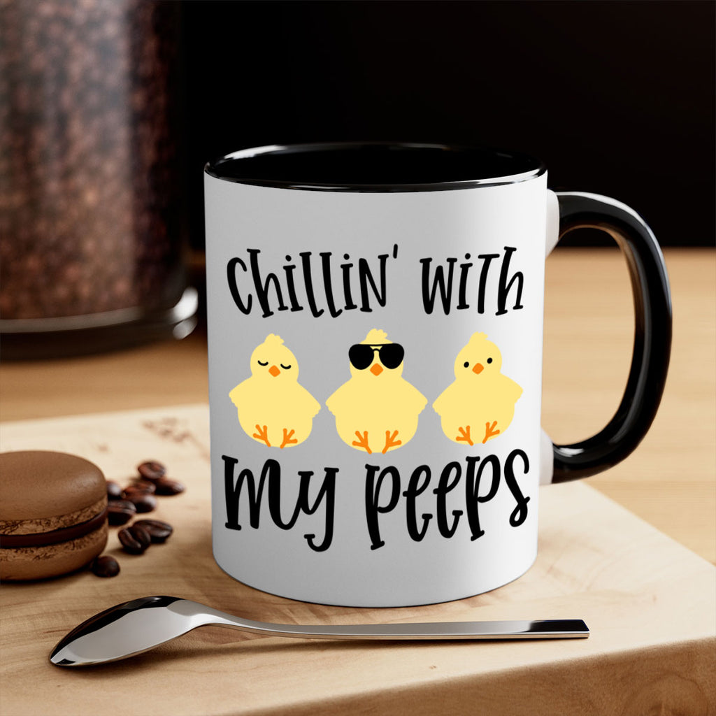 chillin with my pees 64#- easter-Mug / Coffee Cup