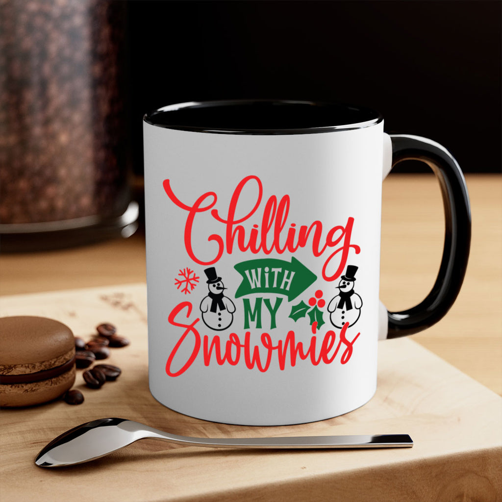 chilling with my snowmies style 92#- christmas-Mug / Coffee Cup