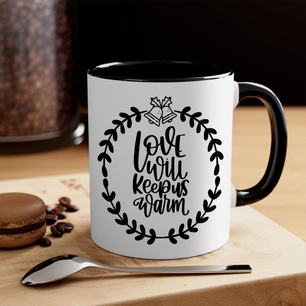 christmas ornamentslove will keep us warm 181#- christmas-Mug / Coffee Cup