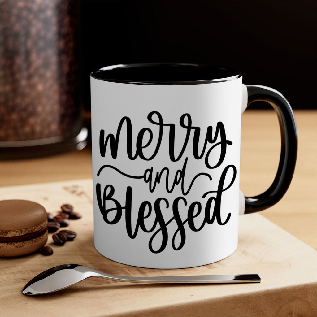 christmas ornamentsmerry and blessed 179#- christmas-Mug / Coffee Cup