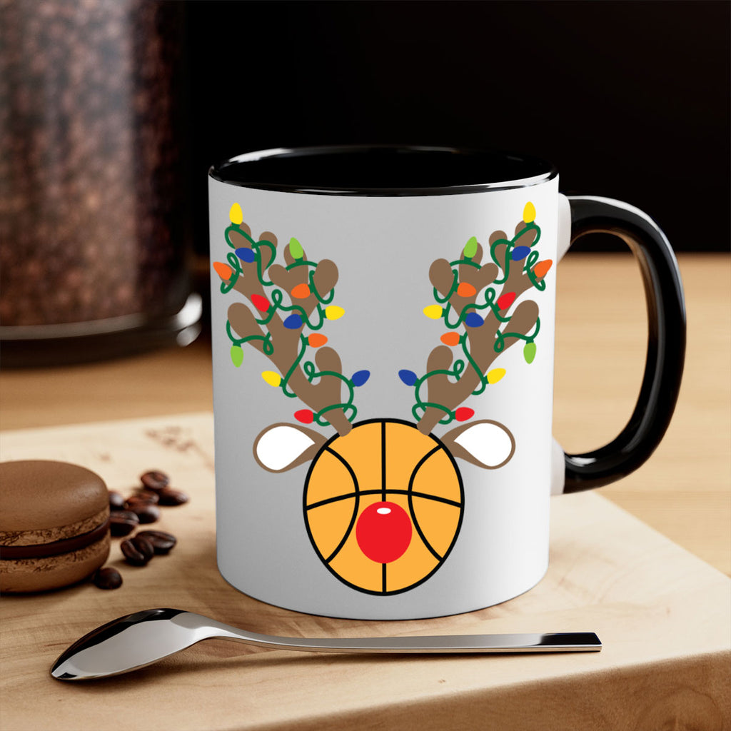 christmas reindeer antler basketball style 115#- christmas-Mug / Coffee Cup