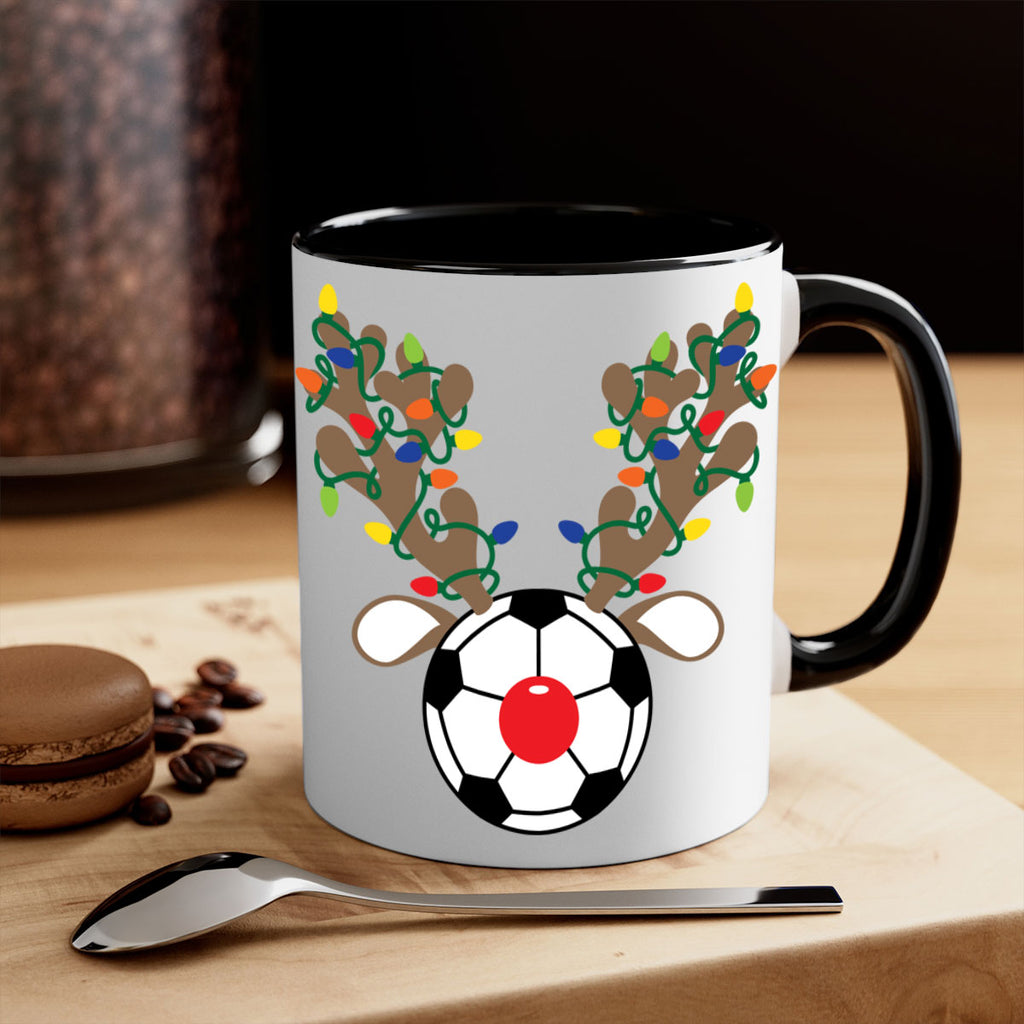 christmas reindeer antler soccer style 118#- christmas-Mug / Coffee Cup