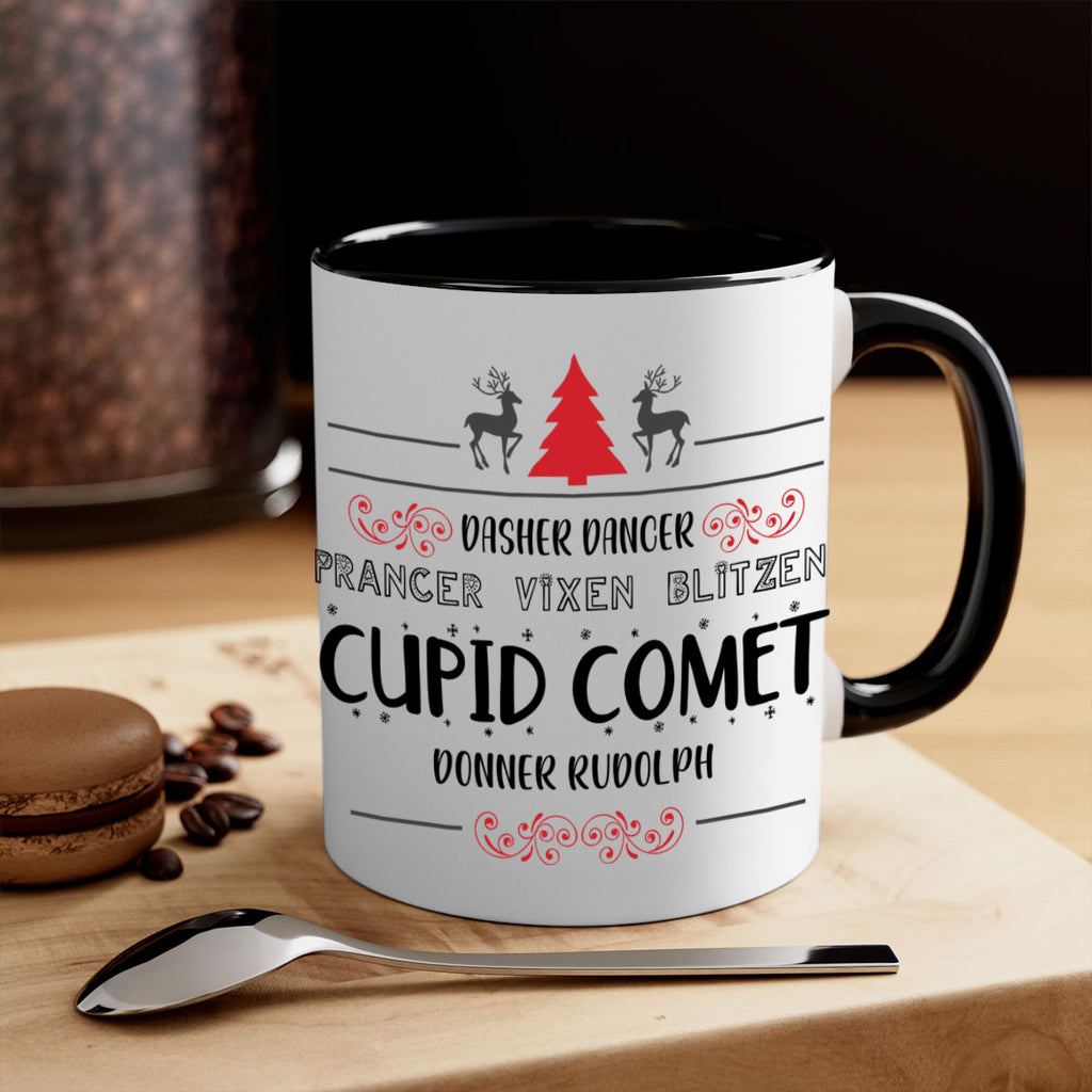 dasher dancer prancer vixen blitzen cupid comet donner rudolph style 148#- christmas-Mug / Coffee Cup