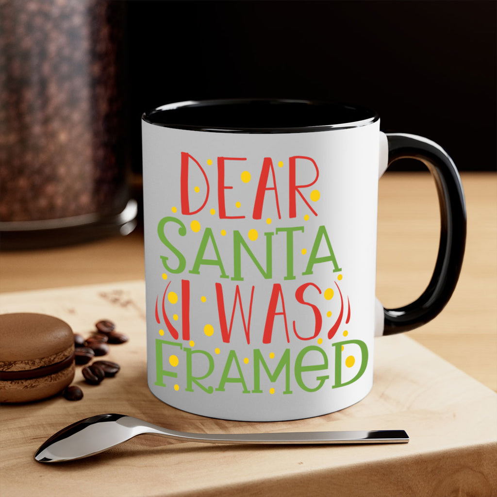 dear santa i was framed 281#- christmas-Mug / Coffee Cup