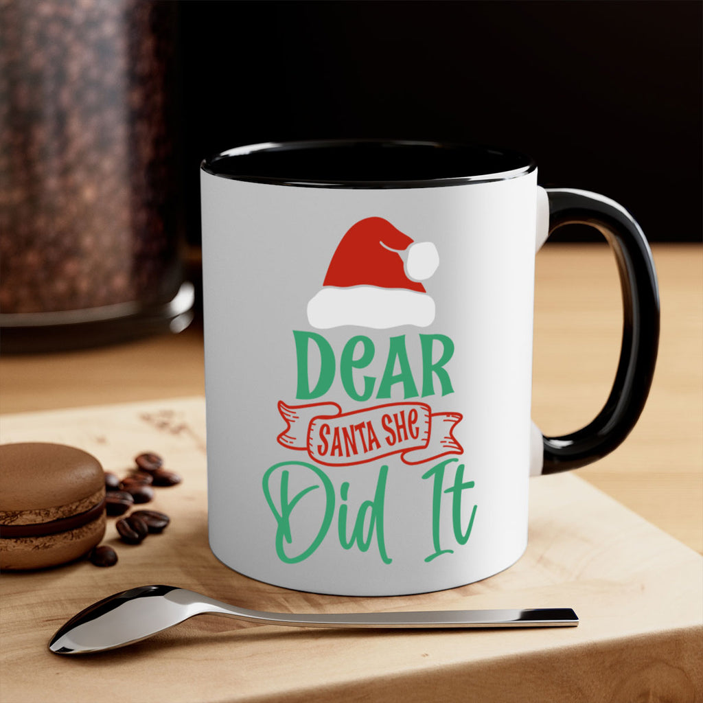 dear santa she did it style 177#- christmas-Mug / Coffee Cup