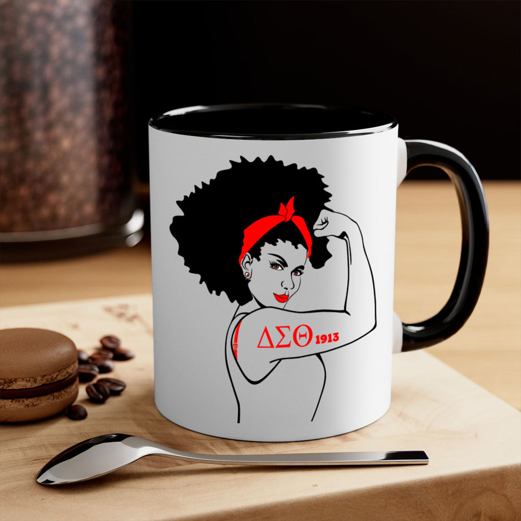 delta sigma theta 6#- black words - phrases-Mug / Coffee Cup